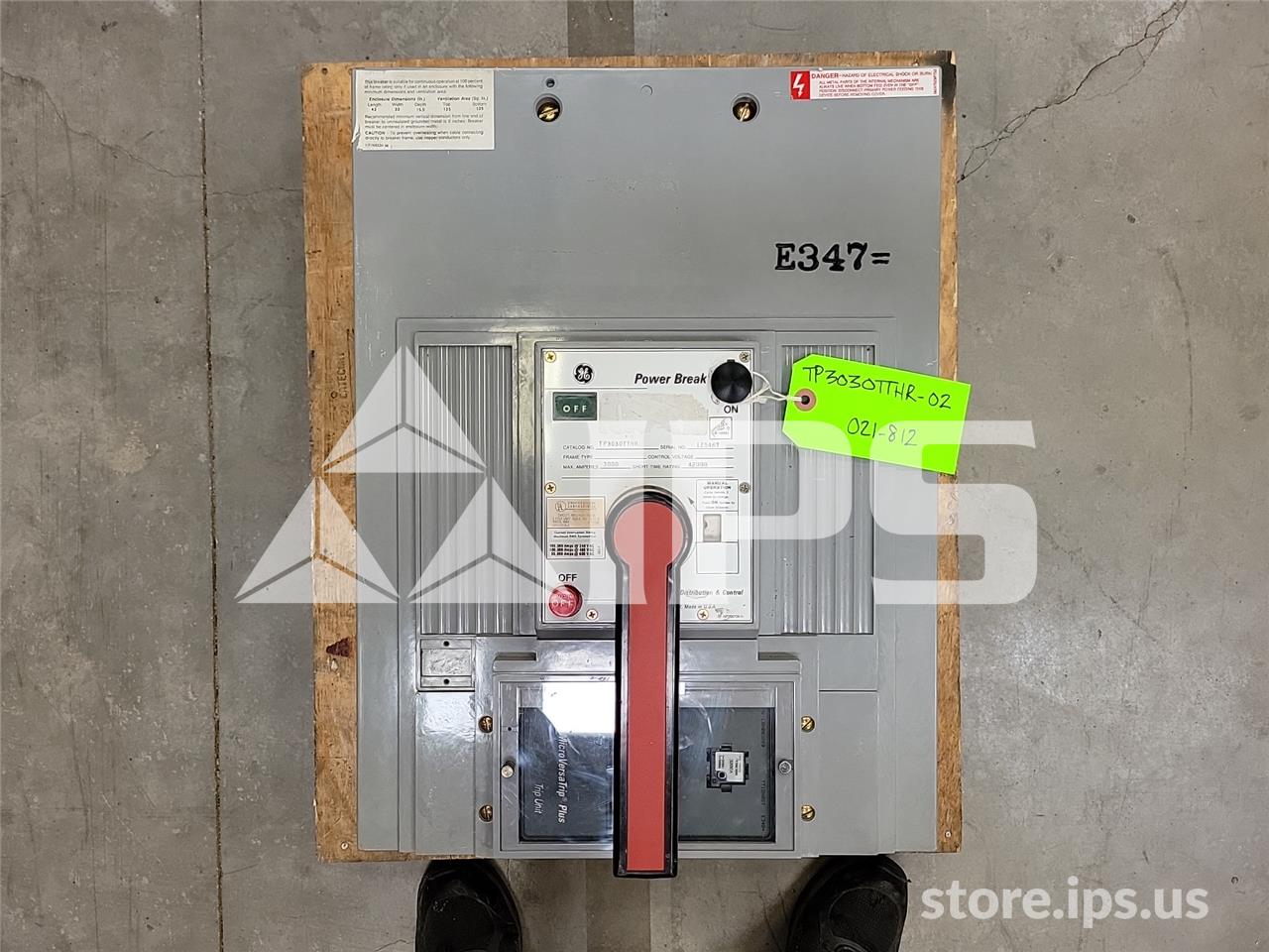 3000A GE TP POWER BREAK MO/BI (TP3030) MVT PLUS LSH, 3000A CT, 3000A RP
