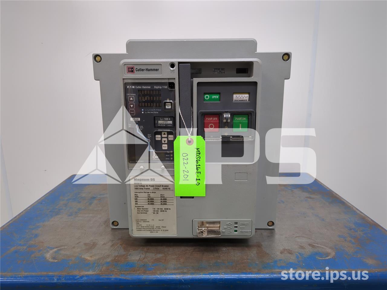 1600A CH MDS6163WEA161GCNAN6EPNNAX EO/DO (MDS616) 120VAC CONTROL, 24VDC SHUNT TRIP, DIGITRIP 1150 PLUS LSI, 1600A CT, 1600A RP